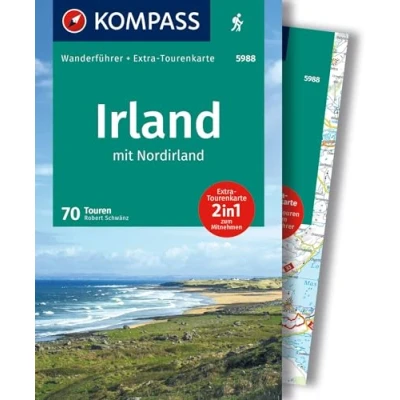 Abbildung von KOMPASS Wanderführer Irland mit Nordirland, 70 Touren Extra Tourenkarte: GPS Daten zum Download