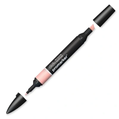 Abbildung von Winsor &amp; Newton 0203622 ProMarker Professioneller Layoutmarker 2 Spitzen, fein breit für Zeichnungen, Design Layouts Nebelrosa