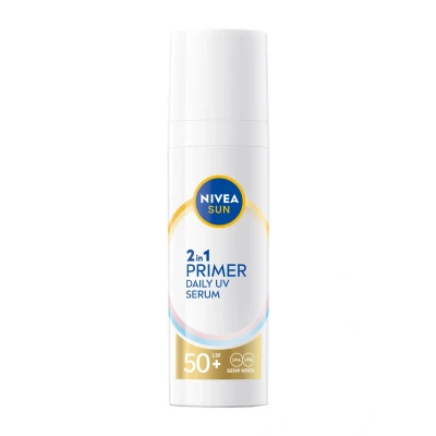 Abbildung von Nivea Sonnenschutzpflege SUN UV Face Primer Serum LSF 50+ 30ml, 1 tlg., ist nicht fettend, klebend