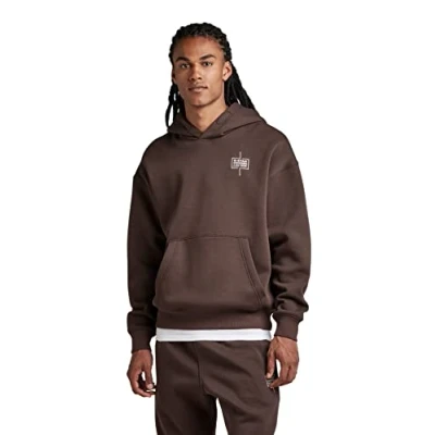 Abbildung von G STAR RAW Herren Unisex Core Loose Hoodie, Braun (coffee bean D23224 C235 D311), M