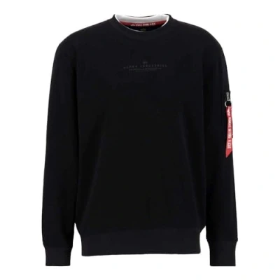 Abbildung von Alpha Industries Double Layer Sweater Sweatshirt für Herren Black