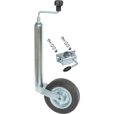 Abbildung von mAe 150kg / 90kg Anhängerstützrad Stützrad für Pkw Anhänger + Halter Schrauben