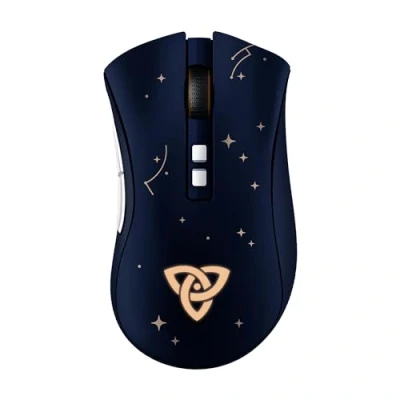 Abbildung von Razer DeathAdder V2 Pro Ergonomische Wireless Gaming Maus (HyperSpeed Wireless, Optische Schalter der 2. Gen, Optischer Fokus + 20K Sensor, Speedflex Kabel, 88g Form) Genshin Impact