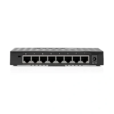 Abbildung von Netzwerkschalter Wired Geschwindigkeit: Gigabit Anzahl Ethernet Ports: 8