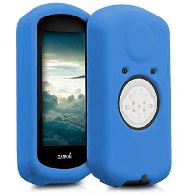 Abbildung von kwmobile Hülle kompatibel mit Garmin Edge 1030/1030 Plus Silikon GPS Fahrrad Case Schutzhülle in Blau