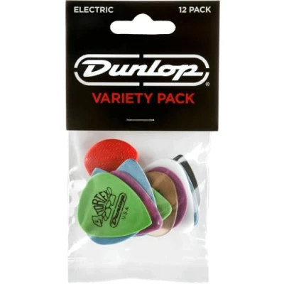 Abbildung von JIM DUNLOP Plektrum Variety Pack E Gitarre, 12 Stück, Multicolor, Ultex, Tortex, Jazz III, Gator Grip, Max Grip