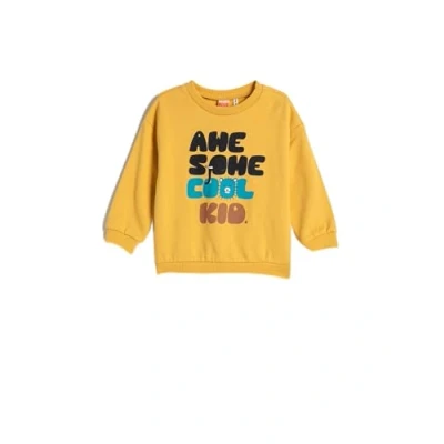 Abbildung von Koton Babyboy Sweatshirt Printed Brushed Interior Long Sleeve Crew Neck Cotton