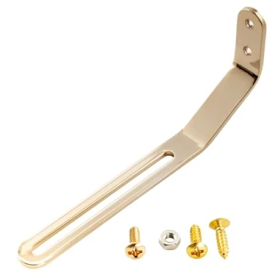Abbildung von Musiclily Pro Universal Pickguard Bracket Haltebügel für Archtop Jazz Hollow Body Gitarre, Gold