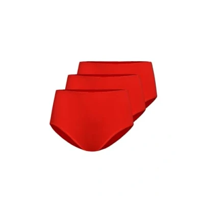 Abbildung von Teyli Classico 3 PACK Slip, Damen, Größe: 3XL, Red