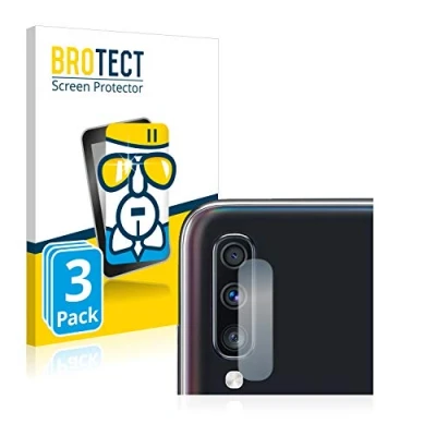 Abbildung von BROTECT Schutzglas für Samsung Galaxy A70 (NUR Kameraschutz) (3 Stück) Schutzfolie Panzer Folie Glas [Extrem Kratzfest 9H, Anti Fingerprint,