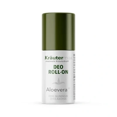 Abbildung von Kräutermax Deoroller Aloe Vera für Herren und Damen Deo Roll On ohne Aluminium &amp; Alkohol auch Empflindliche Haut 1 x 50 ml