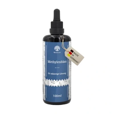 Abbildung von Methylenblau 1% Lösung 100ml im Mironglas Hochrein nach Ph. Eur. 100% Made in Germany Waldkraft Qualität