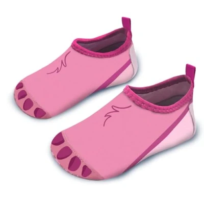 Abbildung von Badeschuhe Kinder Strandschuhe Schwimmschuhe Mädchen Baby Wasserschuhe Schnell Badesoken Aquaschuhe Trocknend Barfuss Schuhe（Bärentatze Rosa 26/27）