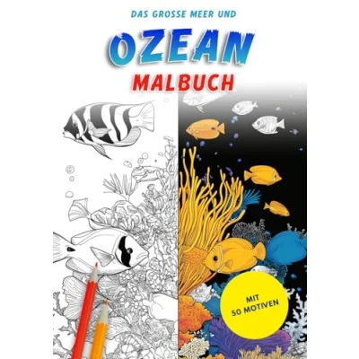 Abbildung von Das grosse Meer und Ozean Malbuch: 50 faszinierende Meerestiere zum Ausmalen für Kinder Erwachsene