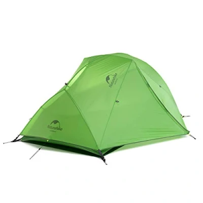 Abbildung von Naturehike Star River Zelt 2 Personen Doppelzelt Ultraleichtes Rucksackreisen Wasserdicht Wandern Camping (20D GrÜn)