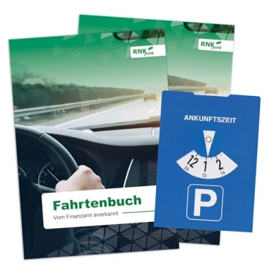 Abbildung von RNKVERLAG 3120/2 2 Fahrtenbücher für Pkw in DIN A5 mit Tipps und Hinweisen zusätzlicher Parkscheibe, vom Finanzamt anerkannt