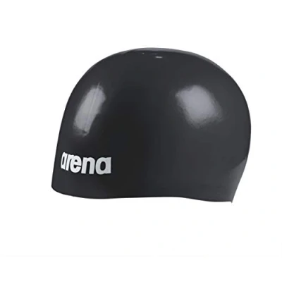 Abbildung von Arena Unisex Molded Pro II USA Badekappe für Erwachsene, Bequeme Enge Passform, Pooltraining und Rennschwimmzubehör, Schwarz, Einheitsgröße
