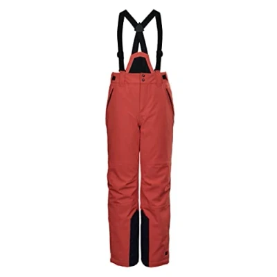 Abbildung von killtec Jungen Funktionshose/Skihose mit abzippbarem Latz, Schneefang und Kantenschutz KSW 79 BYS SKI PNTS, neon reinorange, 176, 37310 000
