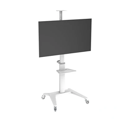 Abbildung von PureMounts DS TV Standfuß PDS 0003C für LCD/LED/Plasma Bildschirme von 94cm 178cm (37&quot; bis 70&quot;) mit 50kg Traglast, max. VESA 600x400mm, vollbeweglich, höhenverstellbar, weiß, 70Kg