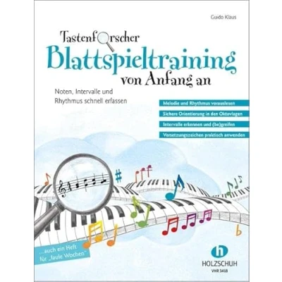 Abbildung von Tastenforscher Blattspieltraining von Anfang an: Noten, Intervalle und Rhythmus schnell erfassen