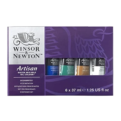 Abbildung von Artisan water colour mix oil beginner set 6x37ml