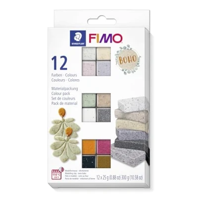 Abbildung von Fimo Effekt Boho Satz mit 12 Würfeln à 25g