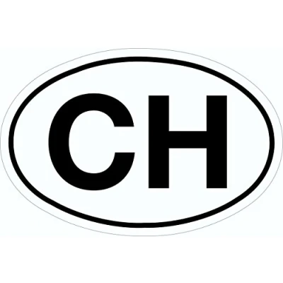 Abbildung von carstyling XXL Aufkleber CH Schild 115 x 170 mm