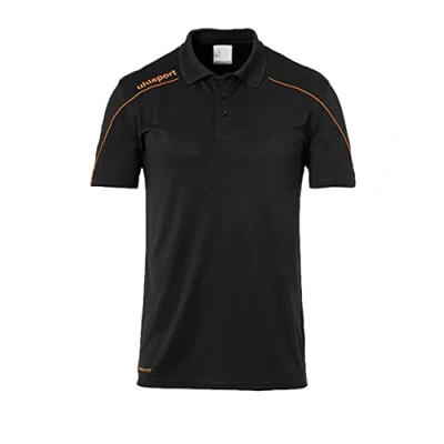 Abbildung von uhlsport Herren Stream 22 Polo, schwarz/Fluo orange, XXXL