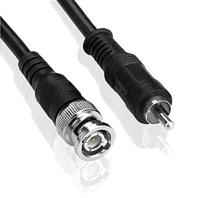 Abbildung von S SIENOC 3ft Koax/Koaxial RG59 RCA Stecker auf BNC M/M Audio Video AV Kabel