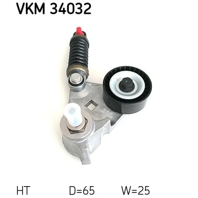 Abbildung von SKF VKM 34032 Spannrolle mit Befestigungsmaterial FORD: MONDEO 3 Kombi, 3, Stufenheck, JAGUAR: X Type Limousine, Kombi