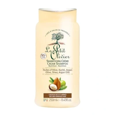 Abbildung von Le Petit Olivier Shampoo 250 ml mit Olivenöl, Argan, Karité, für trockenes Haar