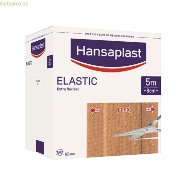 Abbildung von Beiersdorf AG Wundpflaster Hansaplast Elastic 5 m x 8 cm
