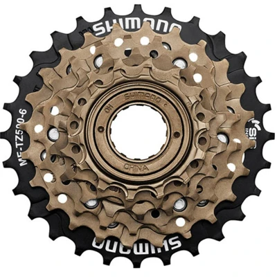 Abbildung von Shimano Schraubkranz MF TZ20 6 Fach, Bronze, 14 28 Teeth