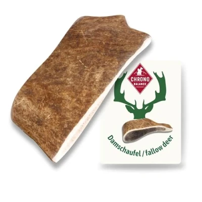 Abbildung von ChronoBalance® L Damwild Hirschgeweih für Hunde Kauspielzeug: 100% echt Hundespielzeug zur Zahnpflege, Kauartikel, Kausnack Hund mit Mineralstoffen &amp; Nährstoffen, (1er Set)