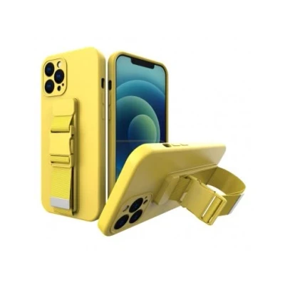 Abbildung von Rope Case Gel mit Lanyard Kette Tasche Xiaomi Redmi Note 10 5G / Poco M3 Pro gelb