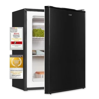 Abbildung von Exquisit Mini Gefrierschrank GB60 150E schwarzPV klein 42 L Volumen 4 Sterne Tiefkühlschrank &amp; kompakt