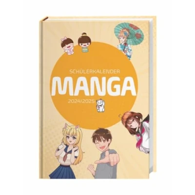 Abbildung von Manga Schülerkalender A5 2024/2025: 17 Monate ab August 2024. Der praktische Terminplaner im Anime Stil für das Schuljahr 2024/25. Modern ... Format 15,2 x 21,5 cm (Kalenderbücher Heye)
