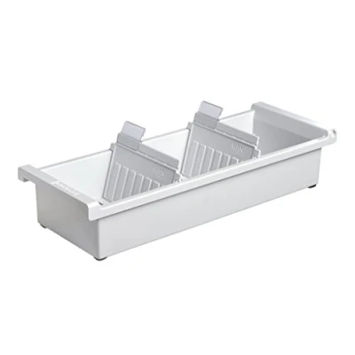 Abbildung von HAN Karteitrog DIN A7 quer, modernes Design für 1.300 Karten, inklusive 2 Stützplatten mit Sichtreitern, 957 0 11, lichtgrau
