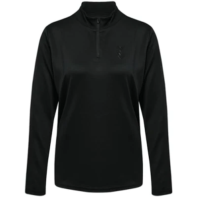 Abbildung von Hummel Active HALF ZIP Sweatshirt, Damen, Größe: 34, Black