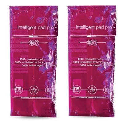 Abbildung von TK Gruppe Kalt Warm Kompresse Kühlpads Gelkissen pink für Kühlbox Kühlschrank Kühltasche, 3er Set 2 tlg., 3x 15cm x 15cm, Mikrowelle geeignet / Wiederverwendbar