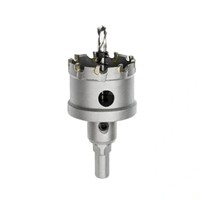 Abbildung von Meccion Lochsäge Hartmetall Bohrer, Hochwertiger TCT Metall Bohrer für Edelstahl, Eisen, Legierung, Holz, Kunststoff (44mm)