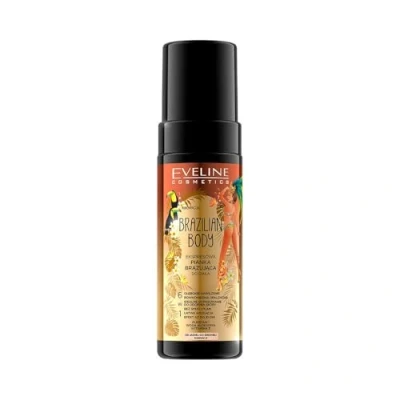 Abbildung von Eveline Cosmetics Express Selbstbräunungsschaum für den Körper Erreichen Sie einen natürlichen, ganzjährigen Glow mit Aloe Wasser &amp; Vitamin E, 150ml