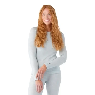 Abbildung von Smartwool Classic Thermal Merino BASE Layer CREW Langarmshirt, Damen, Größe: Large, Winter sky h