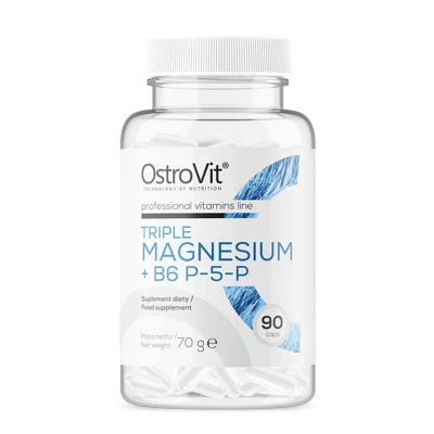 Abbildung von OstroVit Triple Magnesium + B6 P 5 (90 Caps) Unflavoured Vitamine, Mineralien &amp; Gesundheit Vitamine Komplex