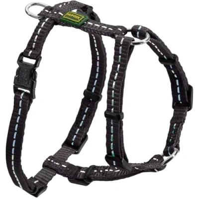Abbildung von Hunter Tierbedarf Hunde Geschirr Tripoli Vario Basic schwarz, reflektierend