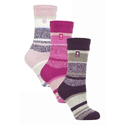 Abbildung von HEAT HOLDERS 3er Pack Multipack Damen Winter Extra Warm Thermosocken (37 42, Provence)