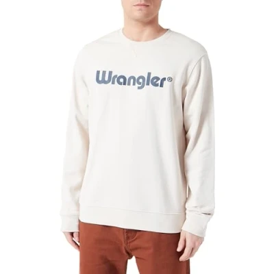 Abbildung von Wrangler LOGO CREW Sweatshirt, Herren, Größe: Medium, Navy