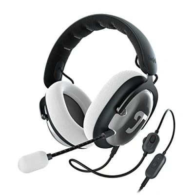 Abbildung von Teufel ZOLA Gaming Kopfhörer mit 7.1 USB Soundkarte, DTS Headphone:X® 2.0 Surround Sound,Einstellbarer Mikrofonarm HD Kondensator Mikrofon, PC, Bequeme Passform Schwarz Hellgrau