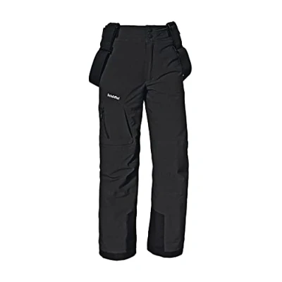 Abbildung von Schöffel Jungen Ski Pants Joran B, wind und wasserdichte Kinder Schneehose, Skihose mit Schneefang Hosenträgern, black, 128