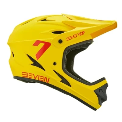 Abbildung von 7 iDP M1 MTB Mountainbike Vollvisierhelm leicht belüftet (mattes Gelb, XL)